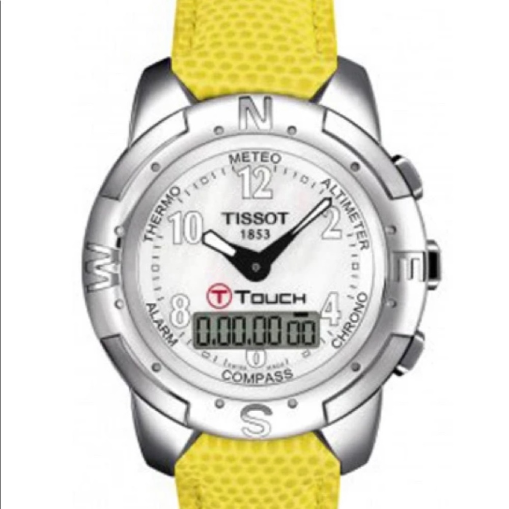 Tissot T Touch T33.7.608.82  Nascar Special Edition Yellow Leather